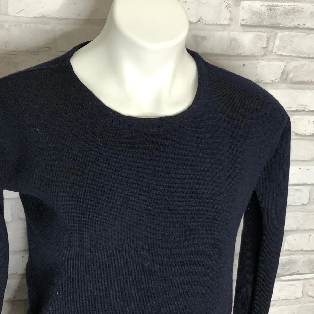 J. Crew navy crew neck sweater, XXS